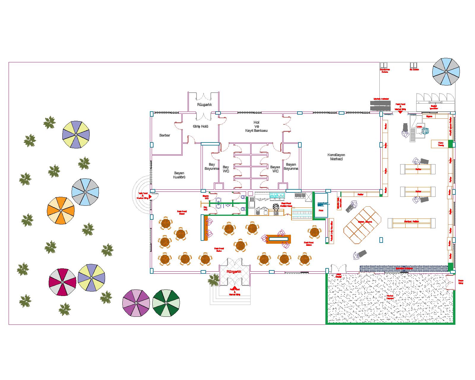 MNÇ Tasarım mimari plan ve teknik çizim